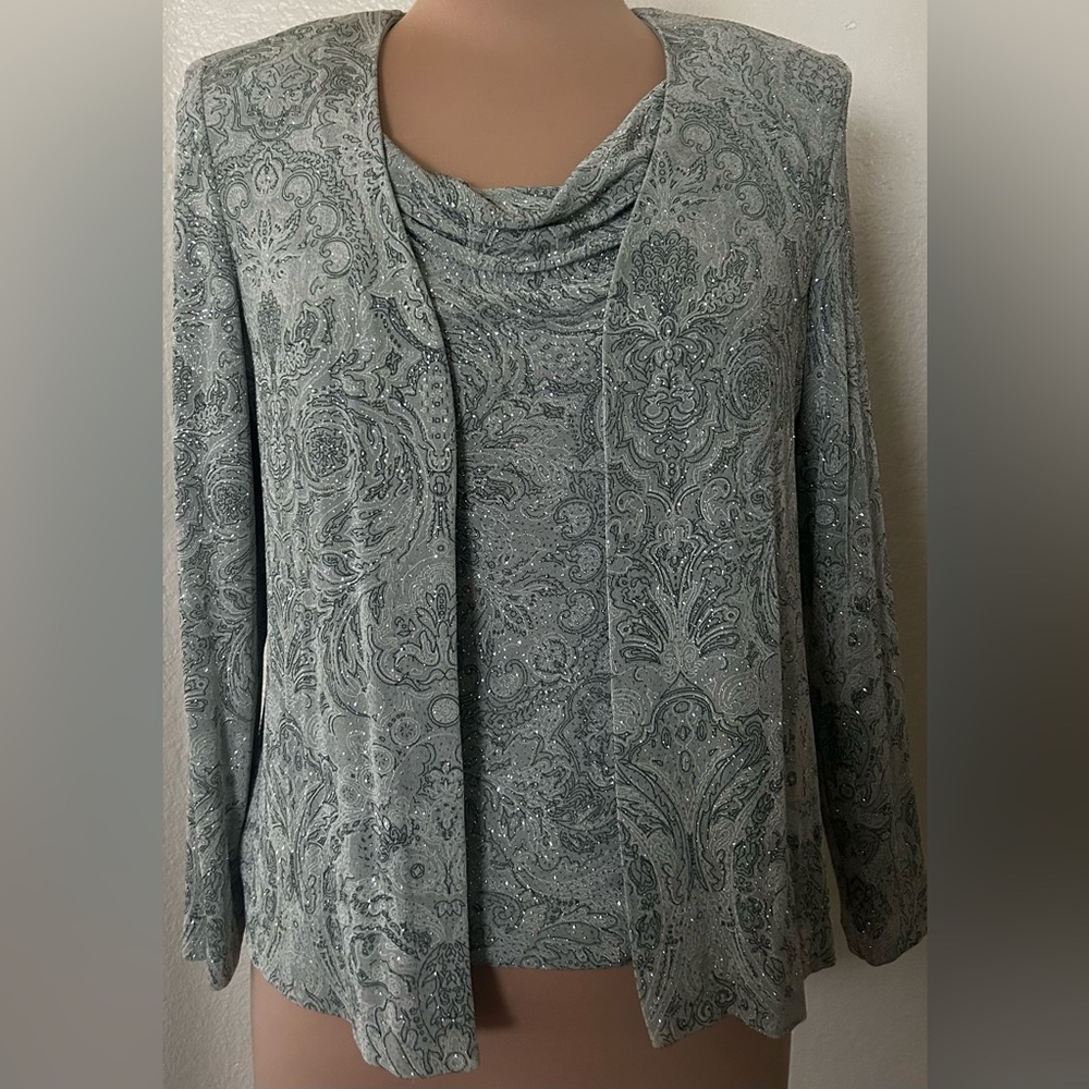 Alex Evenings Petite Gray Ensemble